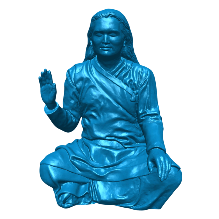 Skanowanie 3D rzeźb - rzeźba zeskanowana w 3D, podgląd jej modelu 3D w formacie stl